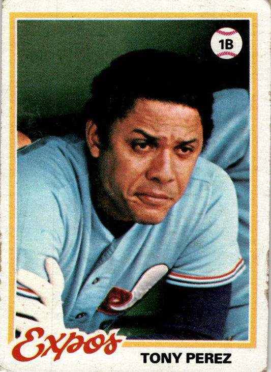 1978 Topps #15 Tony Perez Montreal Expos