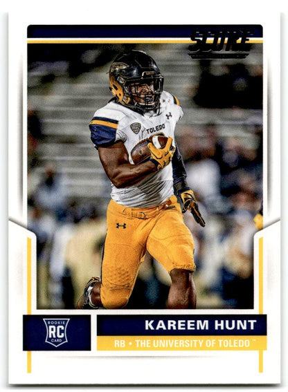2017 Score Kareem Hunt Rookie Toledo Rockets #423