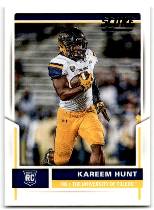 2017 Score Kareem Hunt Rookie Toledo Rockets #423