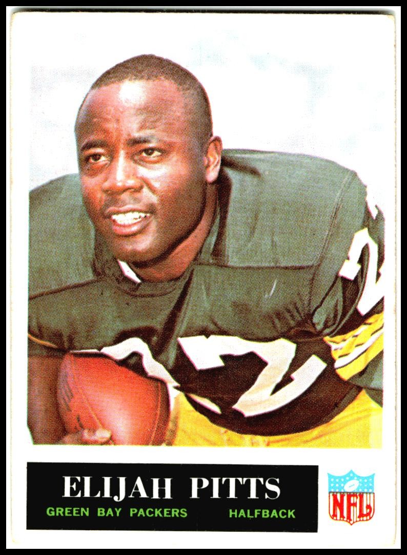 1965 Philadelphia #80 Elijah Pitts Rookie Green Bay Packers