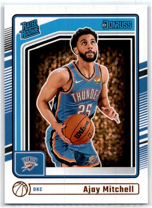 2024-25 Donruss #218 Ajay Mitchell Rookie Oklahoma City Thunder