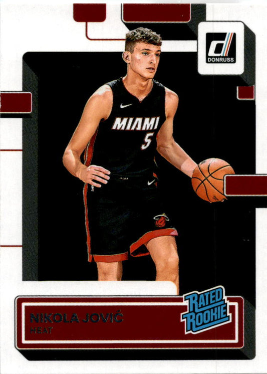 2022-23 Donruss #227 Nikola Jovic Rookie Miami Heat