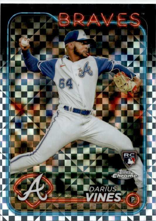 2024 Topps Chrome Xfractor #197 Darius Vines Atlanta Braves