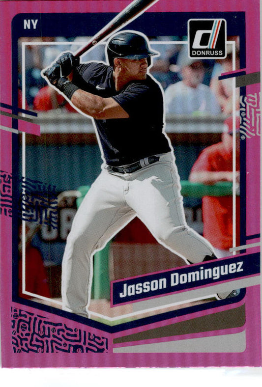 2023 Donruss Holo Pink #109 Jasson Dominguez New York Yankees