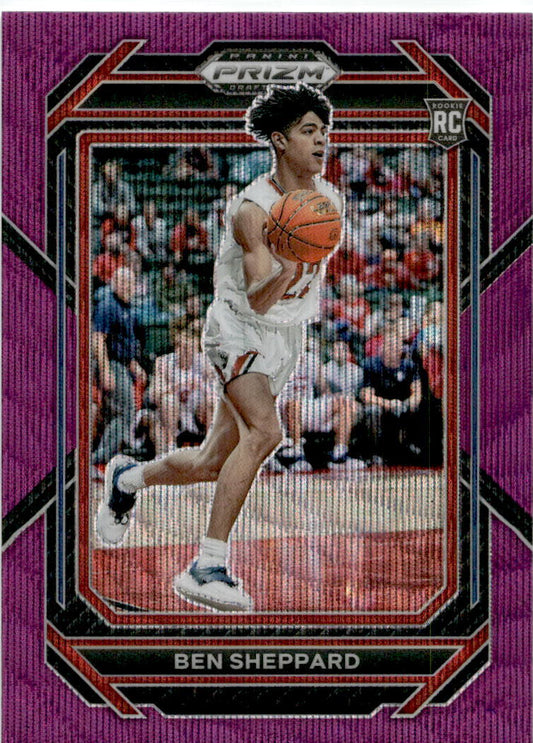 2023 Panini Prizm Draft Picks Purple Wave #34 Ben Sheppard Belmont Bruins