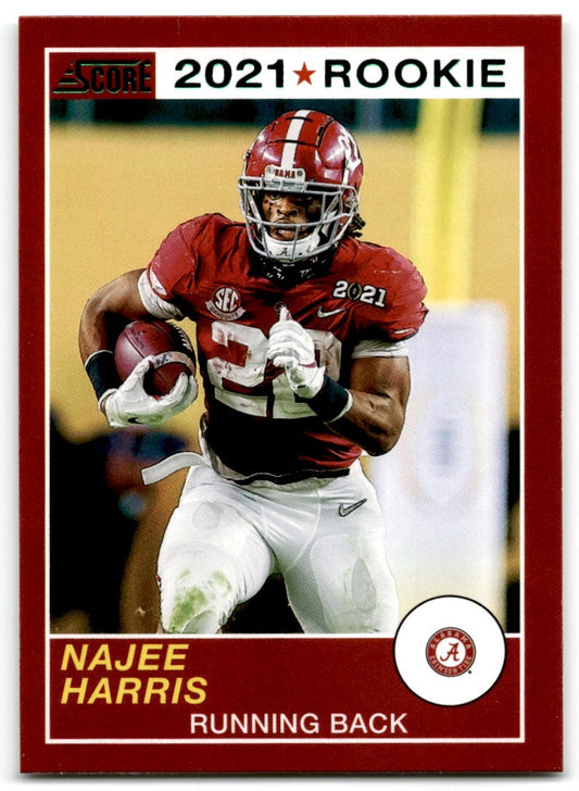 2021 Green Score Retro Najee Harris Alabama Crimson Tide #67