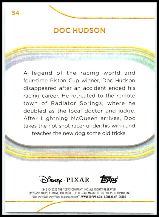 2025 Topps Chrome Disney Mini Diamonds Refractor #54 Doc Hudson