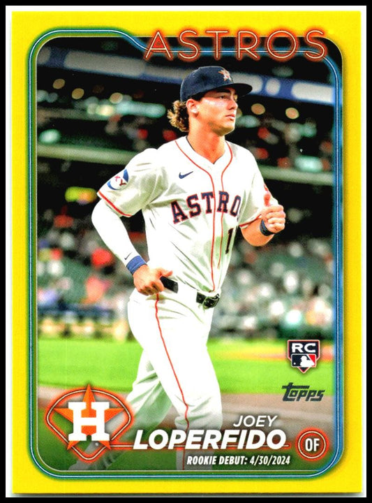 2024 Topps Update Yellow #US147 Joey Loperfido Houston Astros