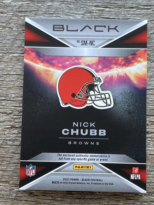 2023 Black Starlight Material #SM-NC Nick Chubb  /50 Browns
