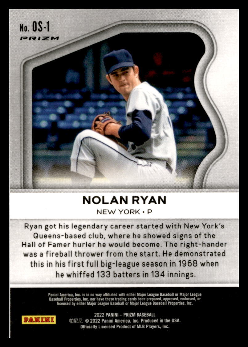 2022 Prizm #OS-1 Old School Nolan Ryan