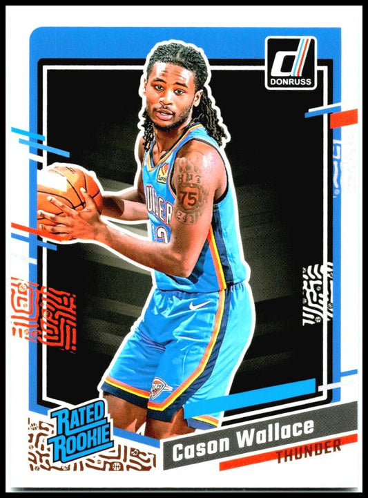 2023-24 Donruss #231 Cason Wallace Rookie Oklahoma City Thunder