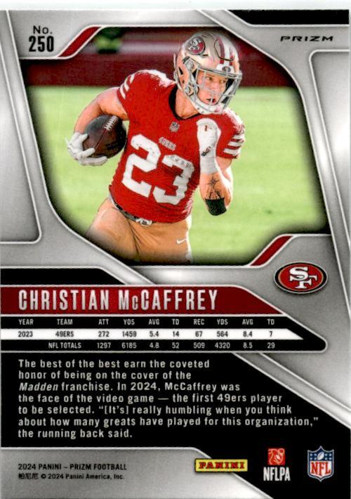 2024 Panini Prizm Green #250 Christian McCaffrey San Francisco 49ers