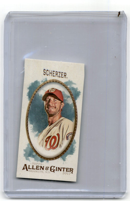 2017 Topps Allen & Ginter Mini A&G Max Scherzer Washington Nationals #75
