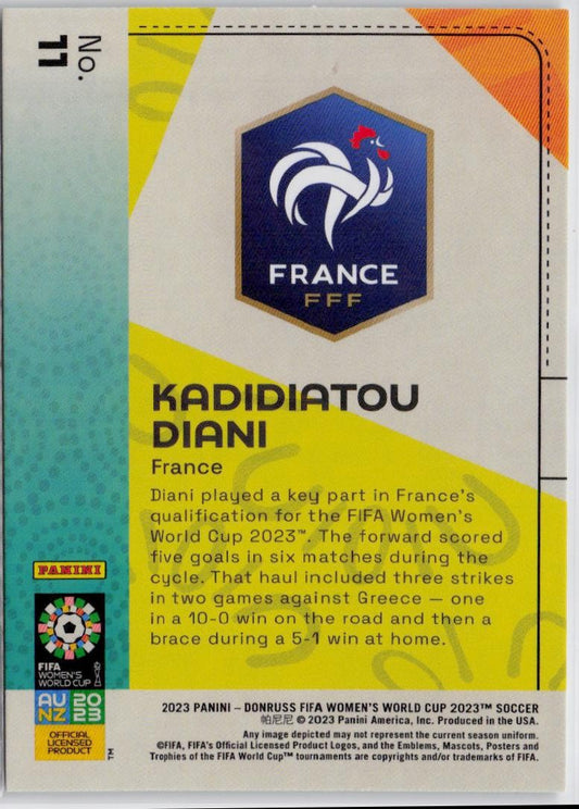 2023 Donruss FIFA Women's World Cup #11 Kadidiatou Diani