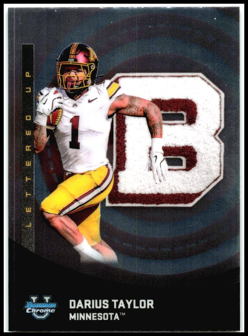 2025 Bowman Chrome University Lettered Up #LU-12 Darius Taylor Minnesota