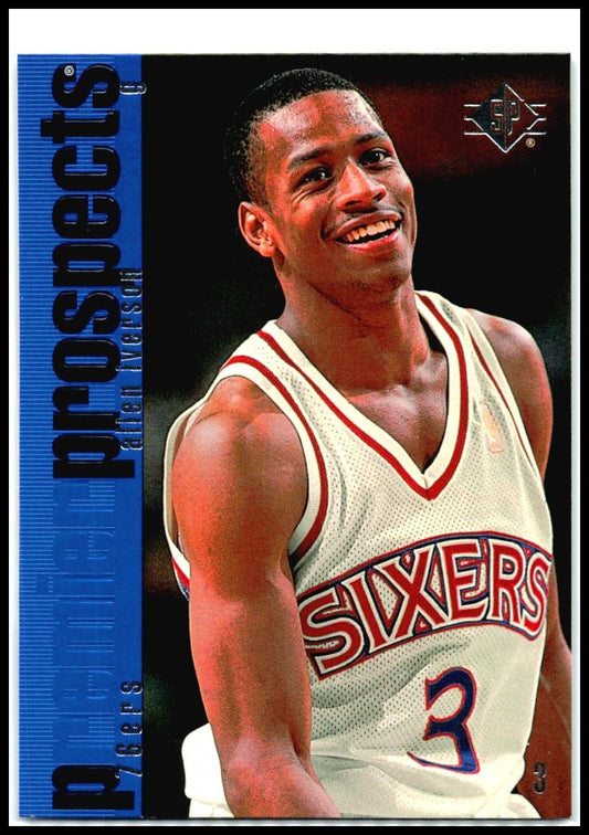 1996-97 SP #141 Allen Iverson Rookie Philadelphia 76ers