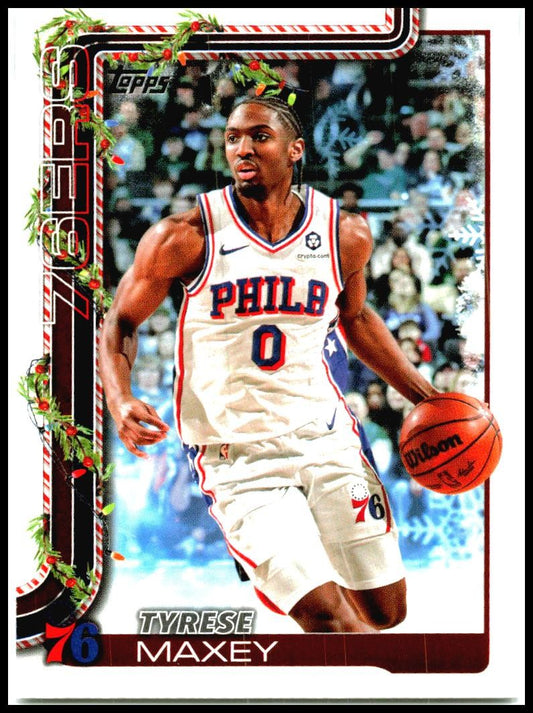 2025-26 Topps HOLIDAY #H171 Tyrese Maxey Philadelphia 76ers