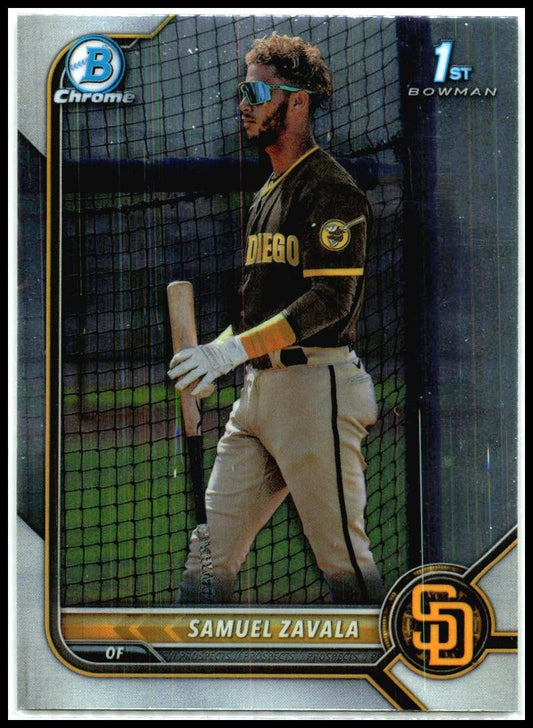 2022 Bowman Chrome Prospects #BCP-203 Samuel Zavala San Diego Padres