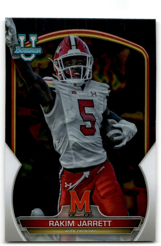 2022 bowman chrome university Rakim Jarrett Maryland Terrapins #2