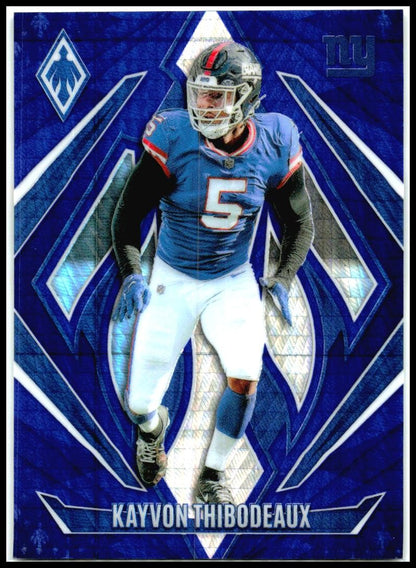 2024 Panini Phoenix Blue Hyper #93 Kayvon Thibodeaux #/70 New York Giants
