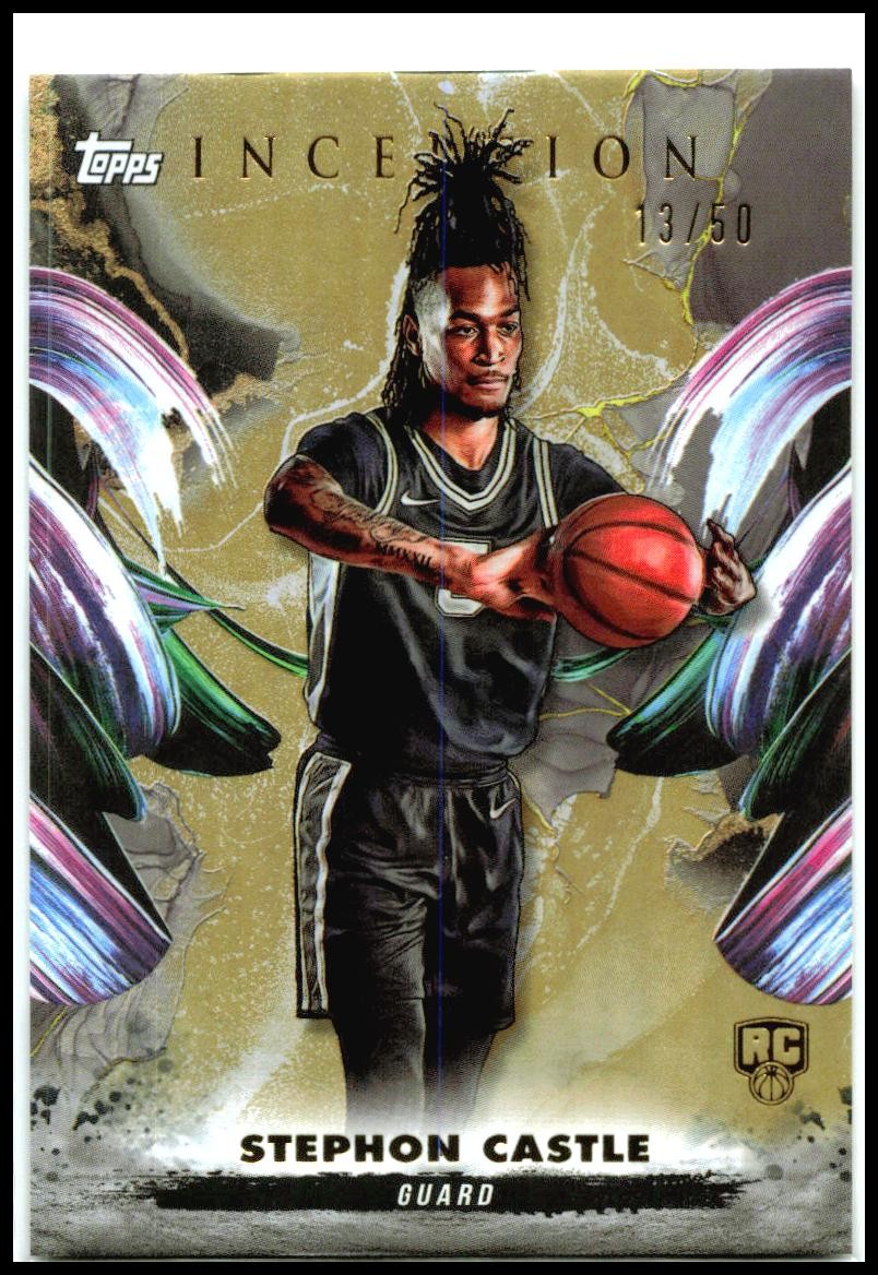 2024-25 Topps Inception Holo Gold /50 #3 Stephon Castle Rookie Spurs