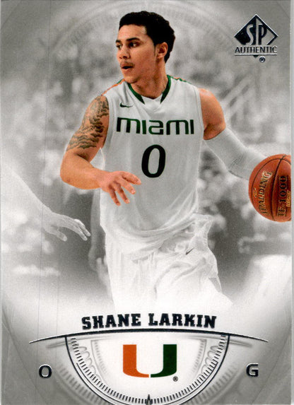 2013-14 SP Authentic #28 Shane Larkin Miami Hurricanes