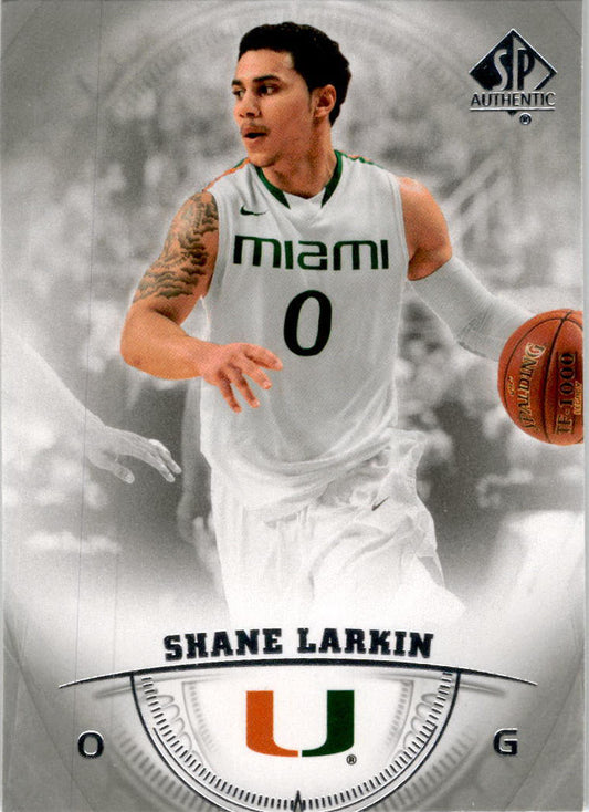 2013-14 SP Authentic #28 Shane Larkin Miami Hurricanes