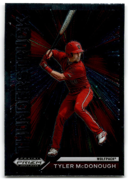 2021 Panini Prizm Draft Picks Thunderstruck Tyler McDonough Rookie NC State