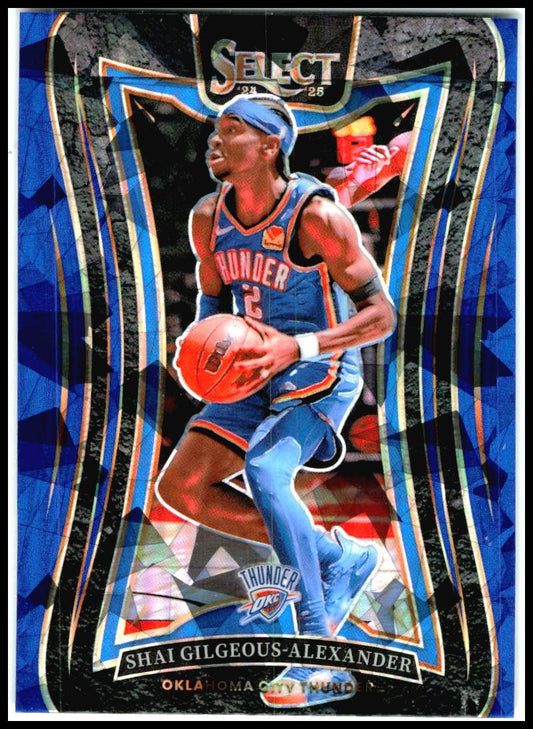 2024-25 Select Blue Cracked Ice Prizm #319 Shai Gilgeous-Alexander Thunder