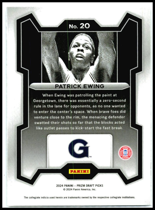 2024 Panini Prizm Draft Picks #20 Patrick Ewing Knicks