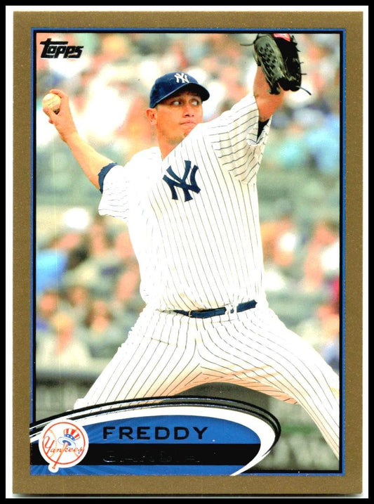 2012 Topps Gold #596 Freddy Garcia #/2012 New York Yankees