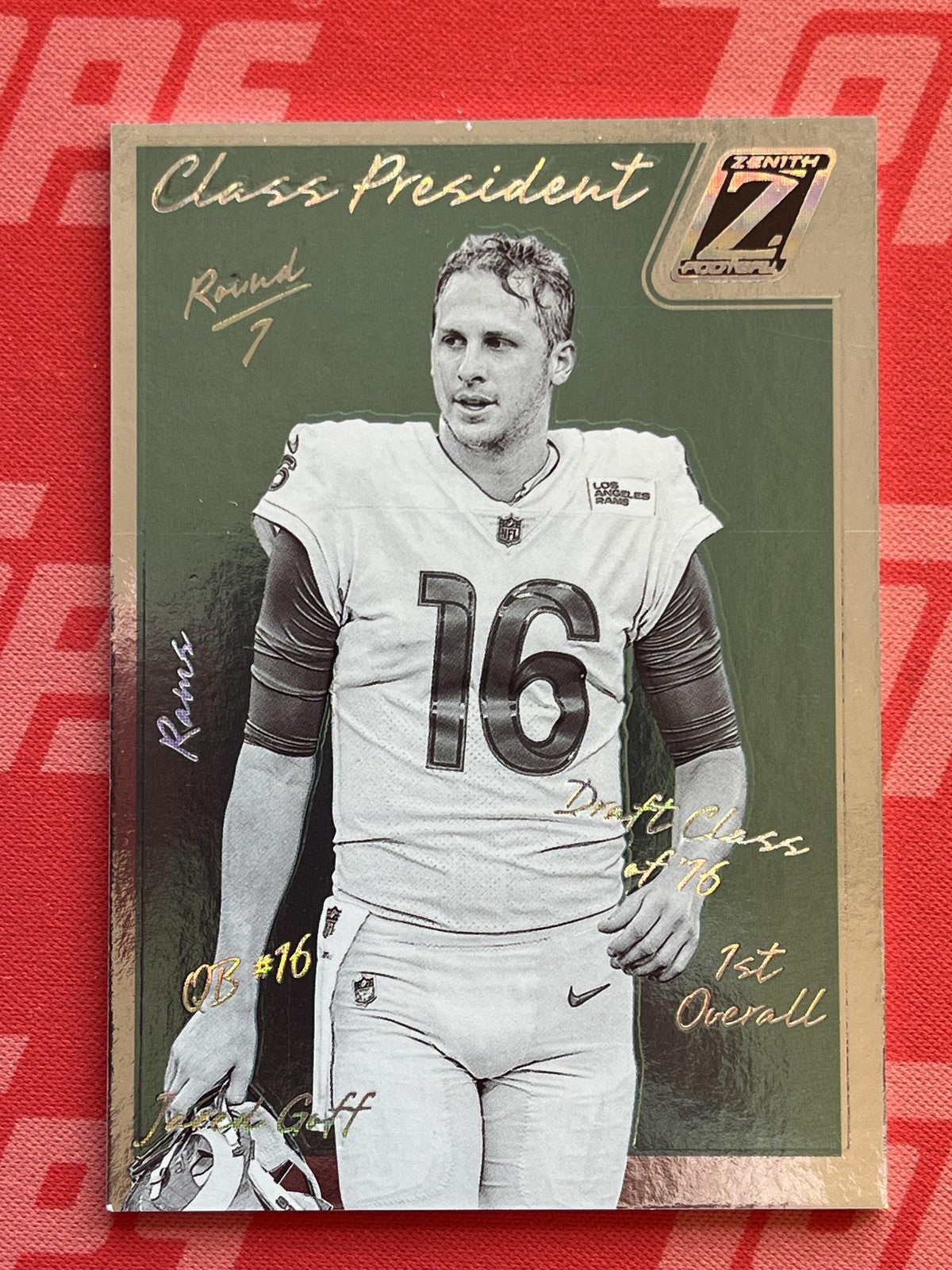 2023 Panini Zenith Class President #CP-2016 Jared Goff Los Angeles Rams