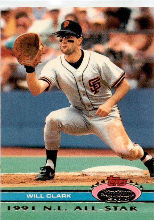 1992 Stadium Club Dome #28 Will Clark San Francisco Giants