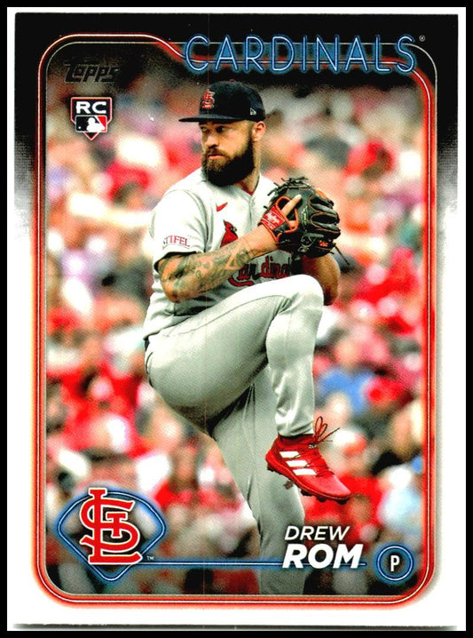 2024 Topps #476 Drew Rom Rookie St. Louis Cardinals