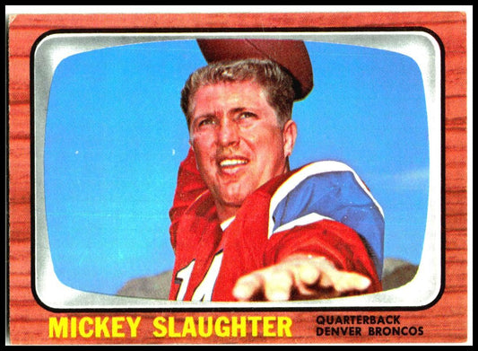 1966 Topps #43 Mickey Slaughter Denver Broncos