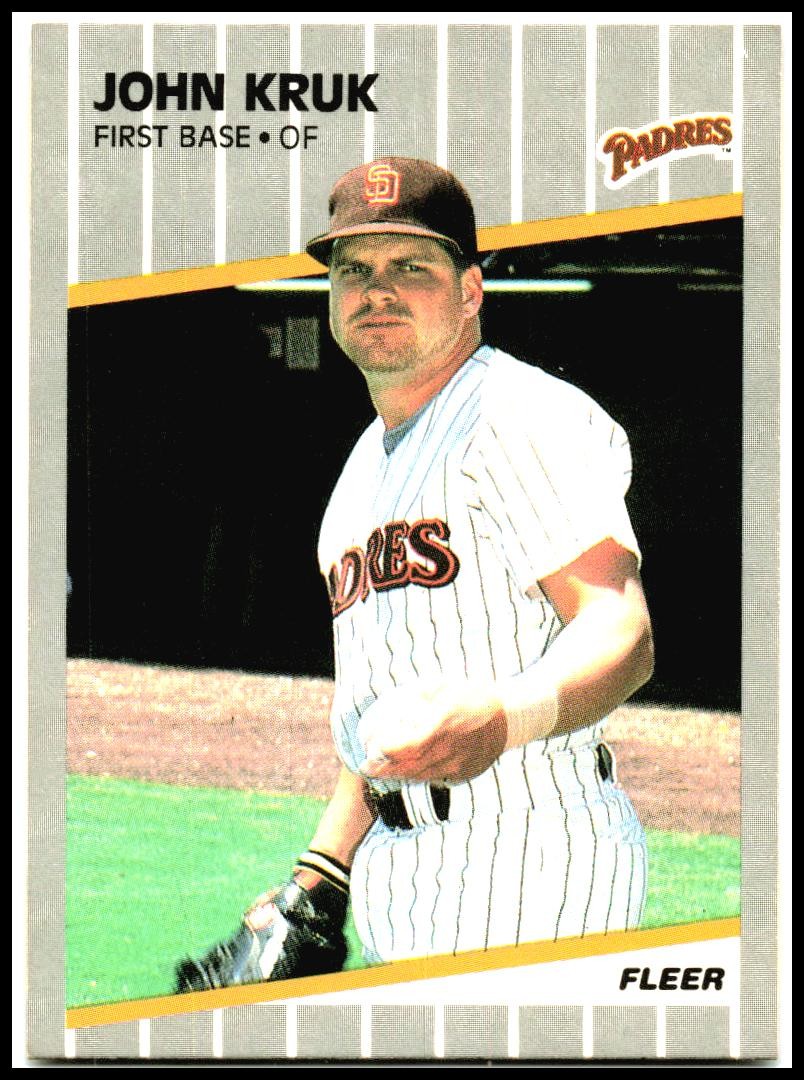 1989 Fleer #309 John Kruk San Diego Padres
