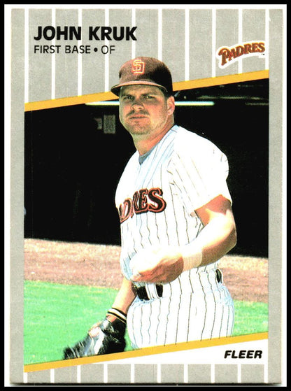 1989 Fleer #309 John Kruk San Diego Padres