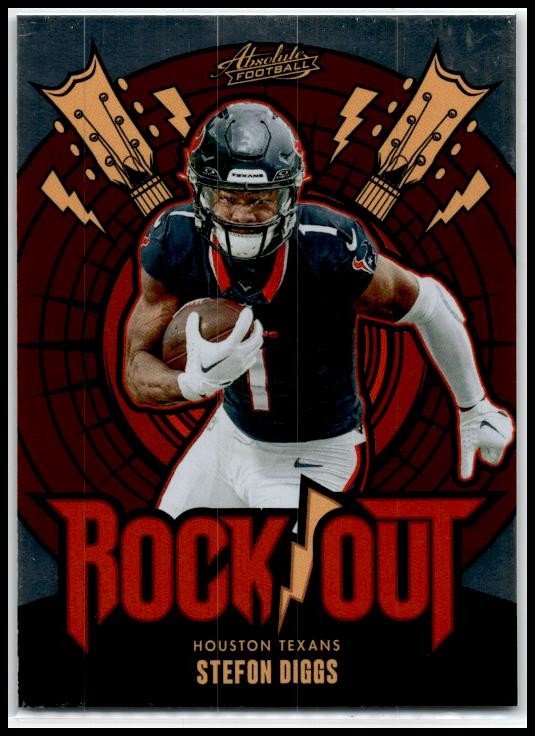 2024 Panini Absolute Rock Out #RO-SDS Stefon Diggs Houston Texans