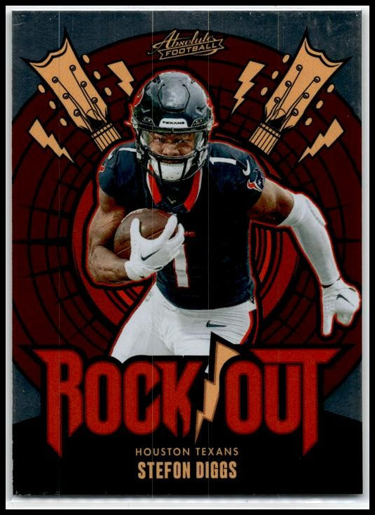 2024 Panini Absolute Rock Out #RO-SDS Stefon Diggs Houston Texans