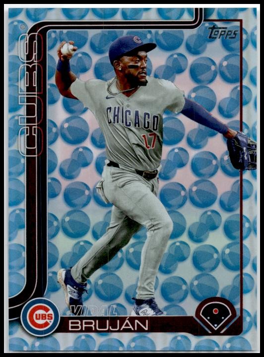 2025 Topps Holiday Beach Ball /50 #390 Vidal Bruján Chicago Cubs