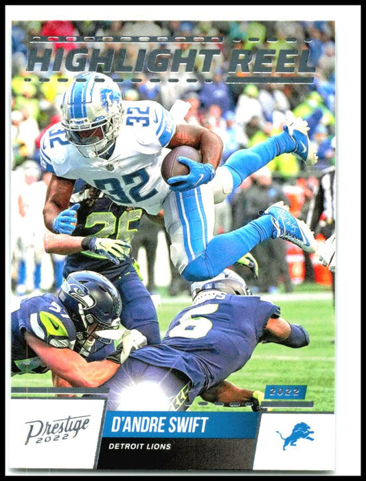 2022 Panini Prestige Highlight Reel #HR-16 D'Andre Swift Detroit Lions