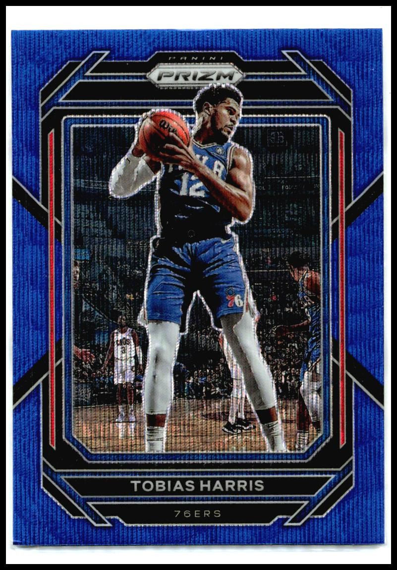 2022-23 Panini Prizm Prizms Blue Wave #31 Tobias Harris Philadelphia 76ers