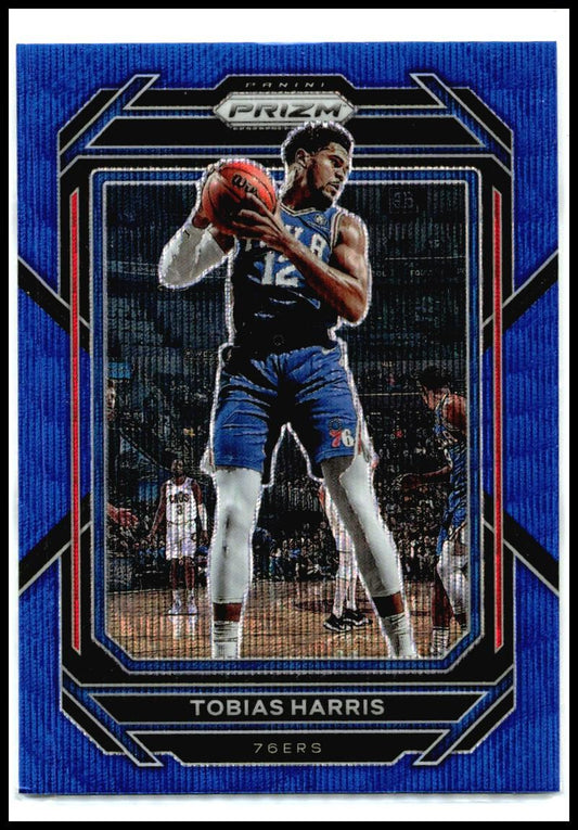 2022-23 Panini Prizm Prizms Blue Wave #31 Tobias Harris Philadelphia 76ers
