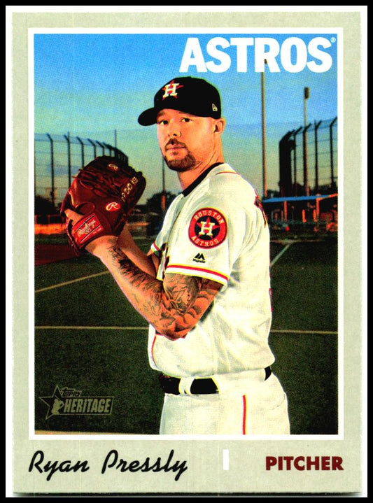 2019 Topps Heritage #676 Ryan Pressly Houston Astros