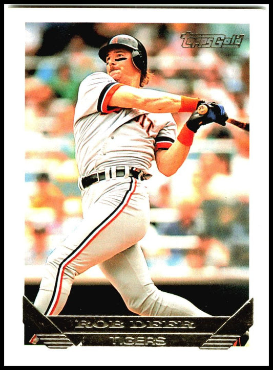 1993 Topps Topps Gold #243 Rob Deer Detroit Tigers