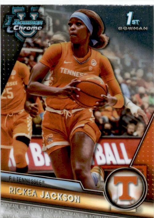 2023-24 Bowman University Chrome #77 Rickea Jackson Tennessee Volunteers