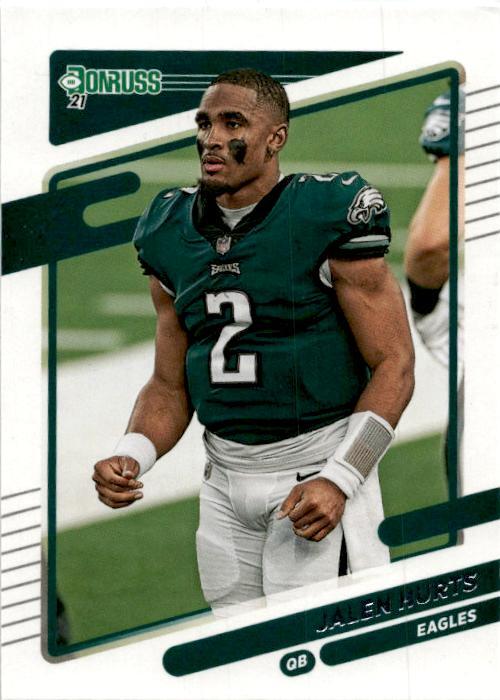 2021 Donruss Photo Variation No Helmet #108 Jalen Hurts Philadelphia Eagles