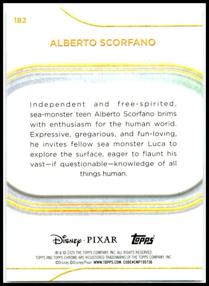 2025 Topps Chrome Disney #182 Alberto Scorfano