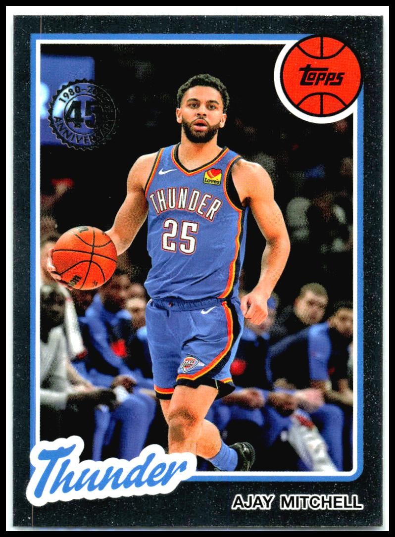 2025-26 Topps 1980-81 Topps Basketball #80BK-12 Ajay Mitchell Thunder