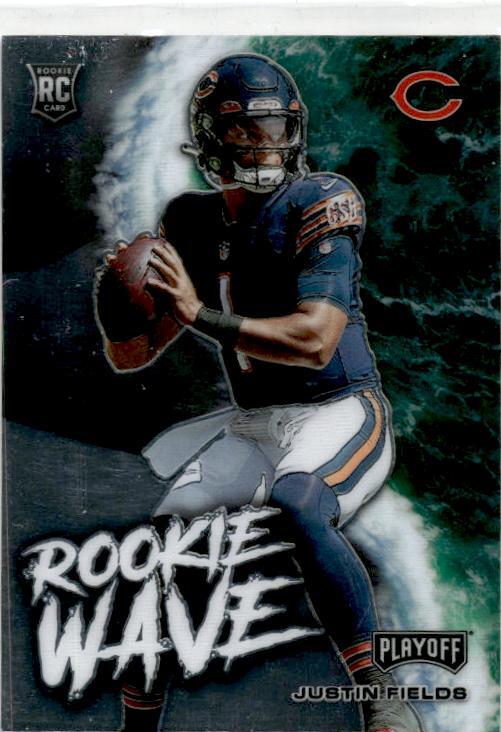 2021 Panini Playoff Rookie Wave #RW-JFI Justin Fields Chicago Bears